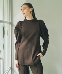 city（シティ）の「【CITY】スムースギャザーショルダートップス（Tシャツ/カットソー）」
