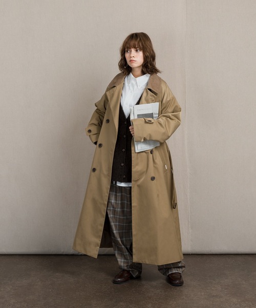MUHET（ミュエータ）の「2WAY襟配色トレンチコート（トレンチコート