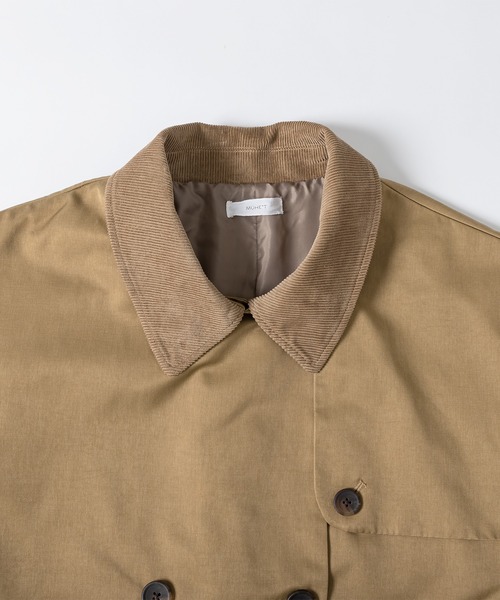 MUHET（ミュエータ）の「2WAY襟配色トレンチコート（トレンチコート・レディース・ベージュ/カーキ・SMALL/MEDIUM/LARGE）」の5枚目の写真