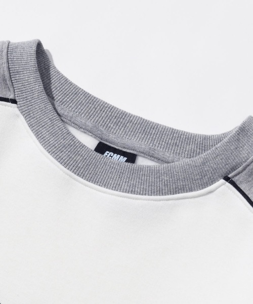 FCMM(エフシーエムエム)の「COLOR BLOCK CLASSIC SWEATSHIRTS/カラーブロッククラシックスウェットシャツ(スウェット・メンズ・杢グレー/ブラック/ホワイト・MEDIUM/LARGE)」の9枚目の写真