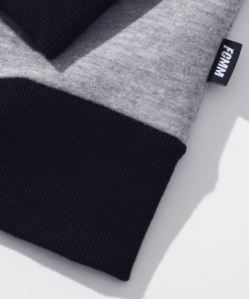 FCMM(エフシーエムエム)の「COLOR BLOCK CLASSIC SWEATSHIRTS/カラーブロッククラシックスウェットシャツ(スウェット・メンズ・杢グレー/ブラック/ホワイト・MEDIUM/LARGE)」の22枚目の写真