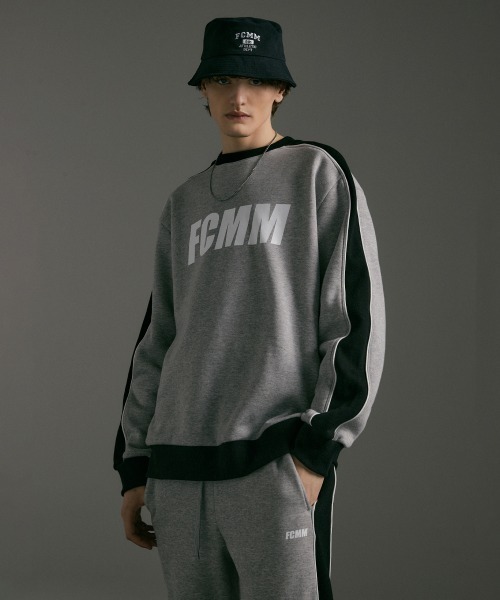 FCMM(エフシーエムエム)の「COLOR BLOCK CLASSIC SWEATSHIRTS/カラーブロッククラシックスウェットシャツ(スウェット・メンズ・杢グレー/ブラック/ホワイト・MEDIUM/LARGE)」の15枚目の写真