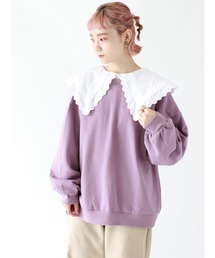 【カタログ掲載アイテム】前後着リボン裏毛プルオーバー