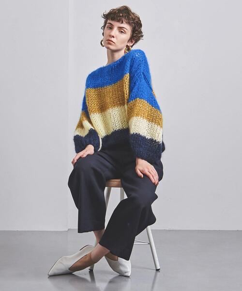 Maiami(マイアミ)の「<Maiami(マイアミ)>ボーダー カラーブロック ニット ■■■(ニット/セーター・レディース・ロイヤルブルー/ライトブルー・S/M)」の7枚目の写真