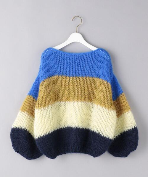 Maiami(マイアミ)の「<Maiami(マイアミ)>ボーダー カラーブロック ニット ■■■(ニット/セーター・レディース・ロイヤルブルー/ライトブルー・S/M)」の8枚目の写真