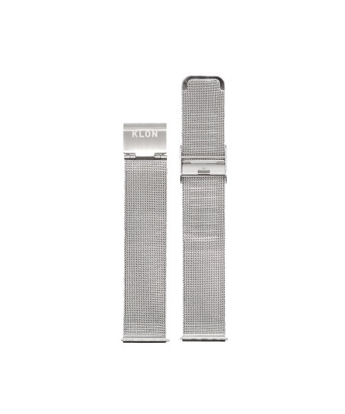 KLON(クローン)の「KLON WATCH REPLACEMENT STRAP -MESH- 18mm(アナログ腕時計・レディース・シルバー/ブラック・ONE SIZE)」の5枚目の写真