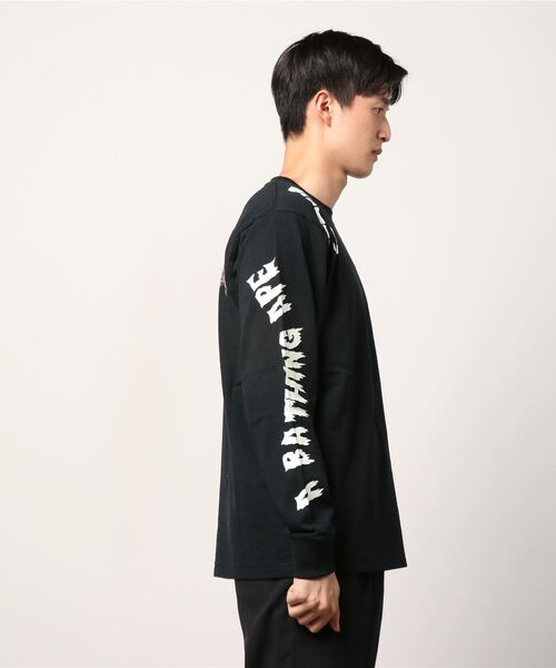 【希少】A BATHING APE アベイシングエイプXL ブラック ロンT A BATHING APE Tシャツ 長袖 ロンT シャーク 黒 ブラック XL - メルカリ
