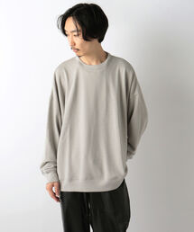 GLOSTER | 【WEB限定】【GLOSTER/グロスター】オーバーサイズ スウェットプルオーバー ビックシルエット ドロップショルダー クルーネック 無地(スウェット)