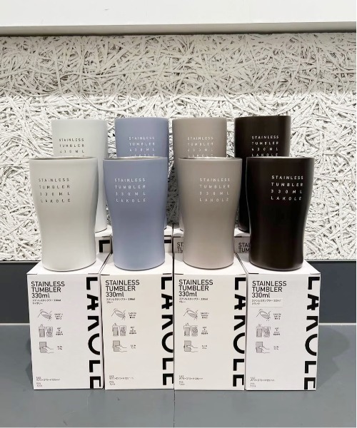 LAKOLE(ラコレ)の「なめらか真空タンブラー(L) / 956758(グラス/マグカップ/タンブラー・レディース・ブラック/グレー/アイボリー/ブルー・FREE)」の20枚目の写真