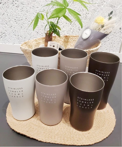 LAKOLE(ラコレ)の「なめらか真空タンブラー(L) / 956758(グラス/マグカップ/タンブラー・レディース・ブラック/グレー/アイボリー/ブルー・FREE)」の22枚目の写真