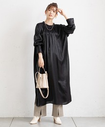 prose verse | オーロラツイルスリットギャザーワンピ(ワンピース)