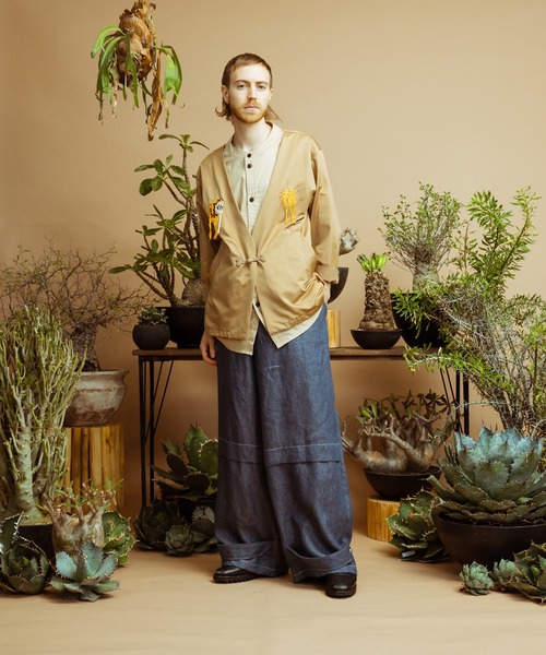 masterkey(マスターキー)の「masterkey マスターキー / H&T コットンシルクシャツレイヤードジャケット / MK22S-O-04-1(テーラードジャケット・メンズ・ベージュ/カーキ・1/2)」の3枚目の写真