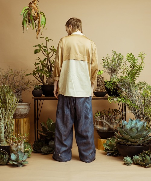 masterkey(マスターキー)の「masterkey マスターキー / H&T コットンシルクシャツレイヤードジャケット / MK22S-O-04-1(テーラードジャケット・メンズ・ベージュ/カーキ・1/2)」の5枚目の写真