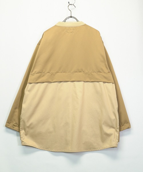 masterkey(マスターキー)の「masterkey マスターキー / H&T コットンシルクシャツレイヤードジャケット / MK22S-O-04-1(テーラードジャケット・メンズ・ベージュ/カーキ・1/2)」の10枚目の写真