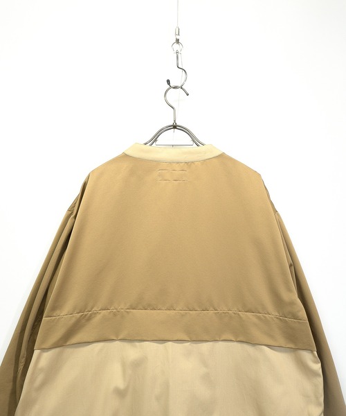 masterkey(マスターキー)の「masterkey マスターキー / H&T コットンシルクシャツレイヤードジャケット / MK22S-O-04-1(テーラードジャケット・メンズ・ベージュ/カーキ・1/2)」の11枚目の写真