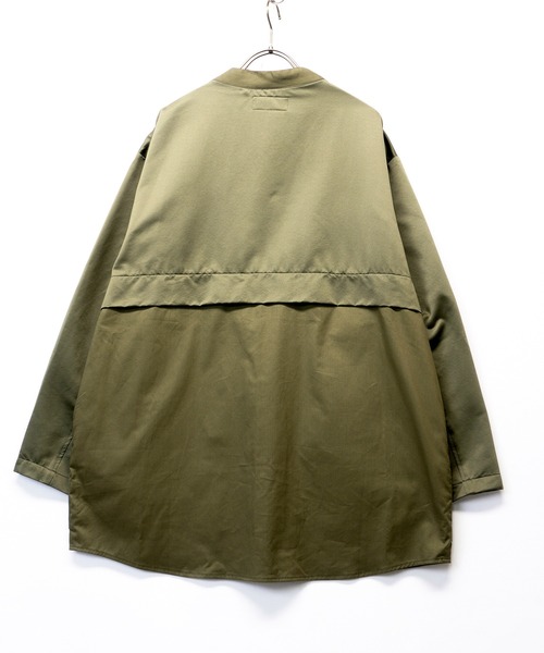 masterkey(マスターキー)の「masterkey マスターキー / H&T コットンシルクシャツレイヤードジャケット / MK22S-O-04-1(テーラードジャケット・メンズ・ベージュ/カーキ・1/2)」の14枚目の写真