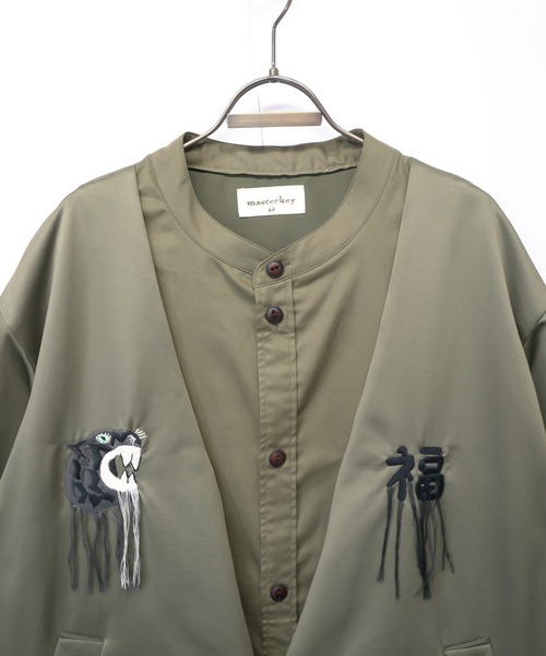 masterkey(マスターキー)の「masterkey マスターキー / H&T コットンシルクシャツレイヤードジャケット / MK22S-O-04-1(テーラードジャケット・メンズ・ベージュ/カーキ・1/2)」の16枚目の写真