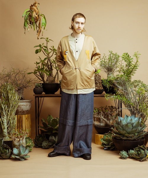 masterkey(マスターキー)の「masterkey マスターキー / H&T コットンシルクシャツレイヤードジャケット / MK22S-O-04-1(テーラードジャケット・メンズ・ベージュ/カーキ・1/2)」の17枚目の写真