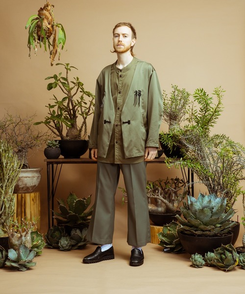 masterkey(マスターキー)の「masterkey マスターキー / H&T コットンシルクシャツレイヤードジャケット / MK22S-O-04-1(テーラードジャケット・メンズ・ベージュ/カーキ・1/2)」の18枚目の写真