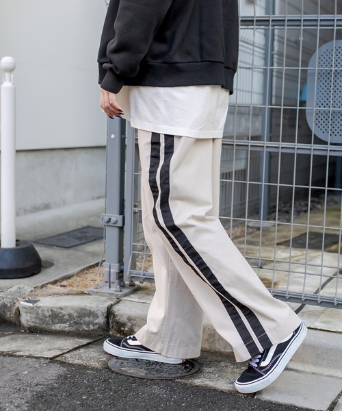 RASVOA（ラスボア）の「Thick Lineパンツ（その他パンツ・レディース・ブラック/ベージュ/グリーン・FREE）」の16枚目の写真