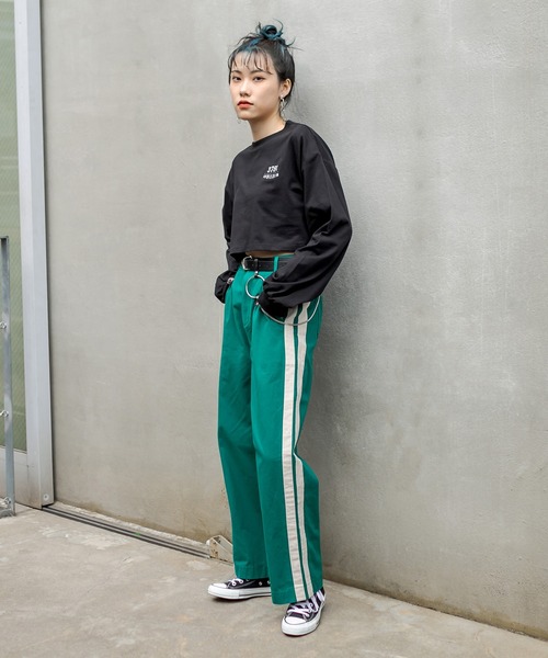 RASVOA（ラスボア）の「Thick Lineパンツ（その他パンツ・レディース・ブラック/ベージュ/グリーン・FREE）」の8枚目の写真