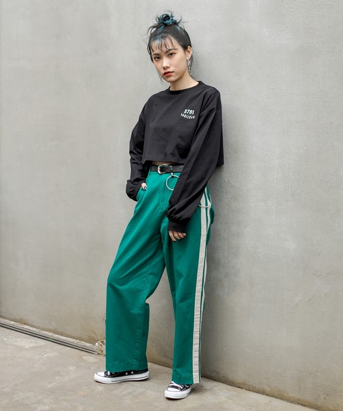 RASVOA（ラスボア）の「Thick Lineパンツ（その他パンツ・レディース・ブラック/ベージュ/グリーン・FREE）」の10枚目の写真