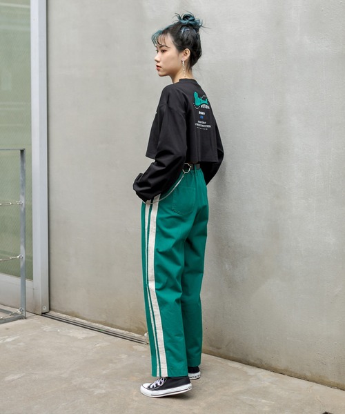 RASVOA（ラスボア）の「Thick Lineパンツ（その他パンツ・レディース・ブラック/ベージュ/グリーン・FREE）」の11枚目の写真