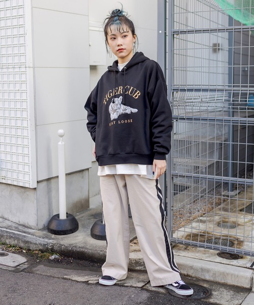 RASVOA（ラスボア）の「Thick Lineパンツ（その他パンツ・レディース・ブラック/ベージュ/グリーン・FREE）」の19枚目の写真