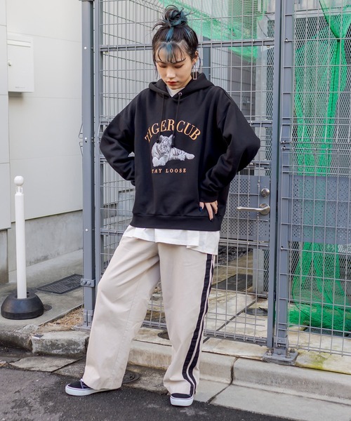 RASVOA（ラスボア）の「Thick Lineパンツ（その他パンツ・レディース・ブラック/ベージュ/グリーン・FREE）」の22枚目の写真