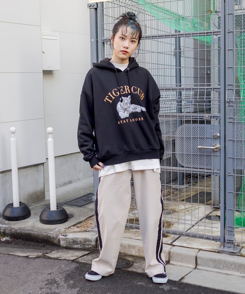 RASVOA（ラスボア）の「Thick Lineパンツ（その他パンツ・レディース・ブラック/ベージュ/グリーン・FREE）」の20枚目の写真