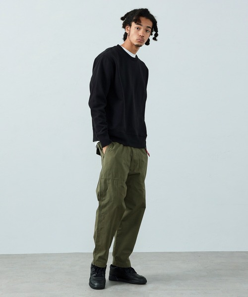 Alpha Industries（アルファインダストリーズ）の「【直営店限定】パッチドラベルクルーネックスウェット（無地）（スウェット・メンズ・ホワイト/ブラック/ヘザーグレー・MEDIUM/LARGE/X-LARGE）」の22枚目の写真