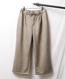 《フェイクスエード 》ストレートワイドパンツ