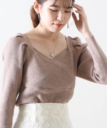 Cheek | パワショルカシュクールニット(ニット/セーター)