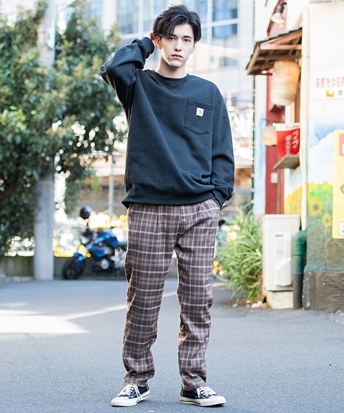 CavariA（キャバリア）の「『CavariA/キャバリア』チェック柄ロングパンツ（その他パンツ・メンズ・ブラウン/ワイン・M/L/XL）」の7枚目の写真