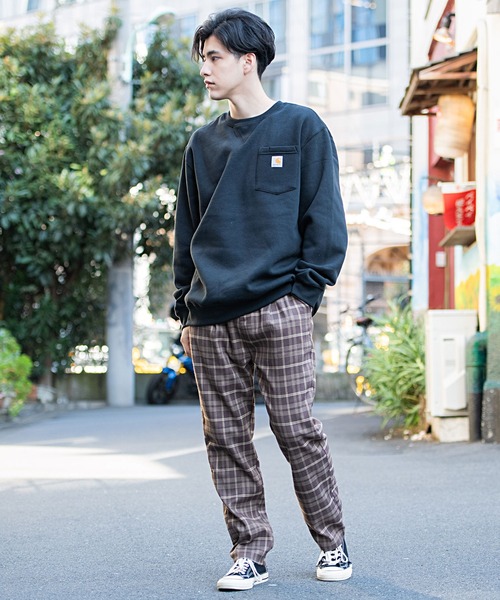 CavariA（キャバリア）の「『CavariA/キャバリア』チェック柄ロングパンツ（その他パンツ・メンズ・ブラウン/ワイン・M/L/XL）」の8枚目の写真