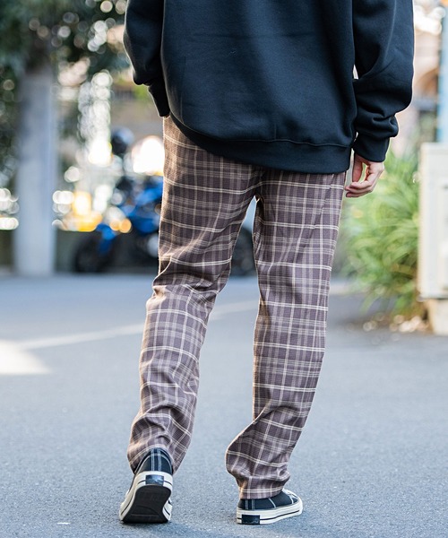 CavariA（キャバリア）の「『CavariA/キャバリア』チェック柄ロングパンツ（その他パンツ・メンズ・ブラウン/ワイン・M/L/XL）」の6枚目の写真