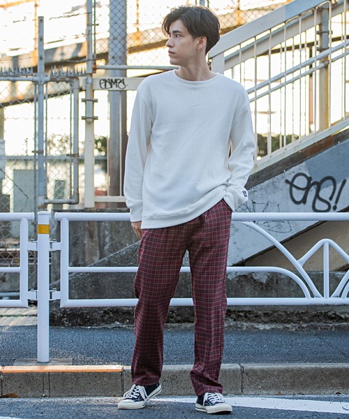 CavariA（キャバリア）の「『CavariA/キャバリア』チェック柄ロングパンツ（その他パンツ・メンズ・ブラウン/ワイン・M/L/XL）」の13枚目の写真
