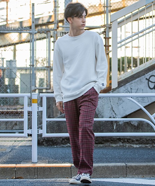 CavariA（キャバリア）の「『CavariA/キャバリア』チェック柄ロングパンツ（その他パンツ・メンズ・ブラウン/ワイン・M/L/XL）」の14枚目の写真