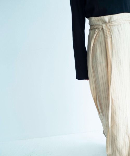 ONEME（ワンム）の「【 ONEME 】ラップアラウンドスカート（スカート・レディース・ベージュ/アイボリー・FREE）」の17枚目の写真