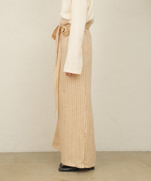 ONEME（ワンム）の「【 ONEME 】ラップアラウンドスカート（スカート・レディース・ベージュ/アイボリー・FREE）」の21枚目の写真