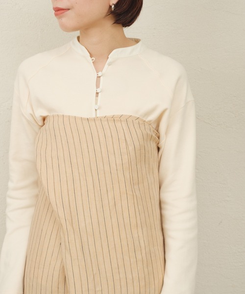 ONEME（ワンム）の「【 ONEME 】ラップアラウンドスカート（スカート・レディース・ベージュ/アイボリー・FREE）」の6枚目の写真