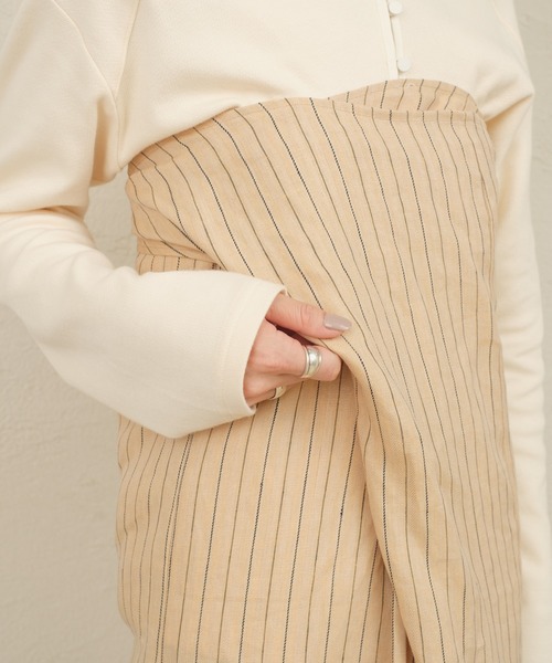 ONEME（ワンム）の「【 ONEME 】ラップアラウンドスカート（スカート・レディース・ベージュ/アイボリー・FREE）」の7枚目の写真