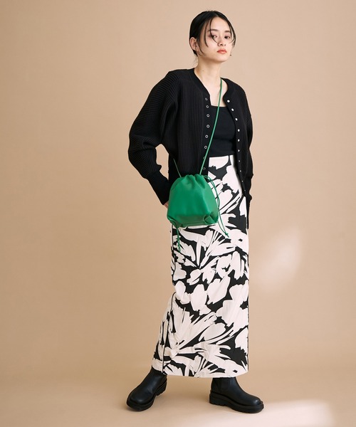 ADAM ET ROPE'（アダムエロペ）の「シュリンクプリントスカート（スカート・レディース・オレンジ系その他/ブラック系その他・38/36）」の9枚目の写真