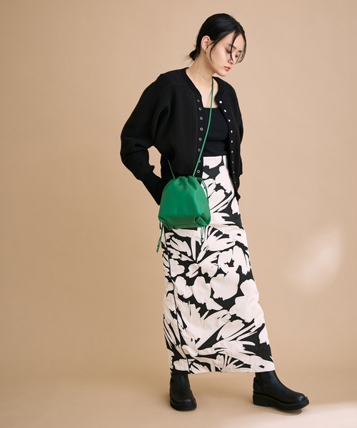 ADAM ET ROPE'（アダムエロペ）の「シュリンクプリントスカート（スカート・レディース・オレンジ系その他/ブラック系その他・38/36）」の6枚目の写真