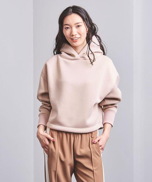 UNITED ARROWS（ユナイテッドアローズ）の「【WEB限定】＜UNITED ARROWS＞P ショート フーディ W（パーカー・レディース・グレー/オフホワイト/ライトピンク・FREE）」の3枚目の写真