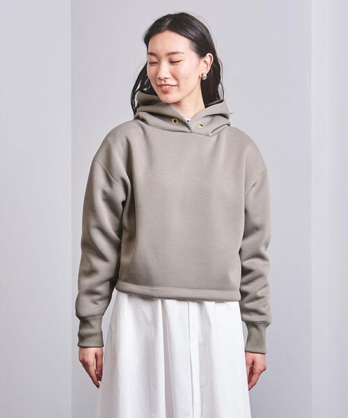 UNITED ARROWS（ユナイテッドアローズ）の「【WEB限定】＜UNITED ARROWS＞P ショート フーディ W（パーカー・レディース・グレー/オフホワイト/ライトピンク・FREE）」の4枚目の写真