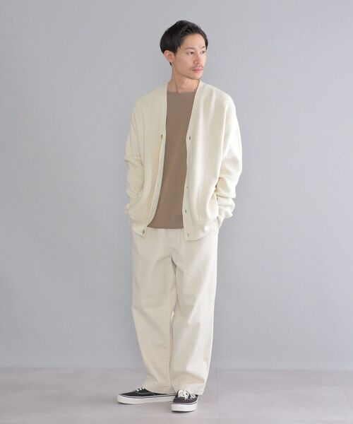 SHIPS（シップス）の「SHIPS:〈手洗い可能〉コットン/アクリル 超度詰め アゼ カーディガン（カーディガン/ボレロ・メンズ・ライトブルー/ネイビー/オフホワイト/グリーン/コバルトブルー・SMALL/MEDIUM/LARGE/X-LARGE）」の13枚目の写真