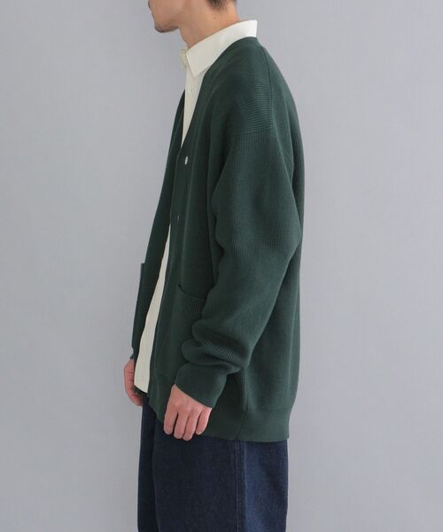 SHIPS（シップス）の「SHIPS:〈手洗い可能〉コットン/アクリル 超度詰め アゼ カーディガン（カーディガン/ボレロ・メンズ・ライトブルー/ネイビー/オフホワイト/グリーン/コバルトブルー・SMALL/MEDIUM/LARGE/X-LARGE）」の18枚目の写真