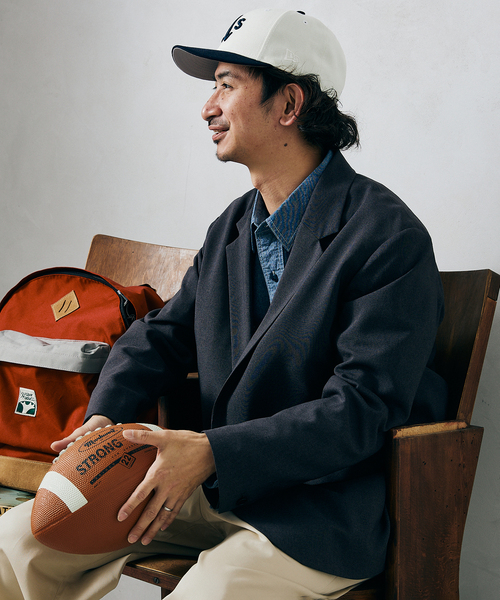 JOURNAL STANDARD relume(ジャーナルスタンダード レリューム)の「TOP STRETCH RELAX オーバーサイズジャケット(テーラードジャケット・メンズ・ベージュ/グレー/ナチュラル・SMALL/MEDIUM/LARGE)」の12枚目の写真