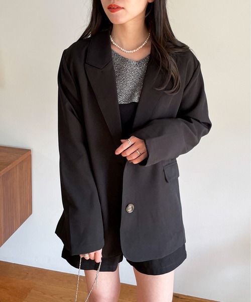 EPIMI E'PIMMY（エピミエピミー）の「〈Set upにも〉アソートボックステーラードジャケット（テーラードジャケット・レディース・ブラック/ベージュ/ブラウン/ブラック系その他・MEDIUM）」の3枚目の写真